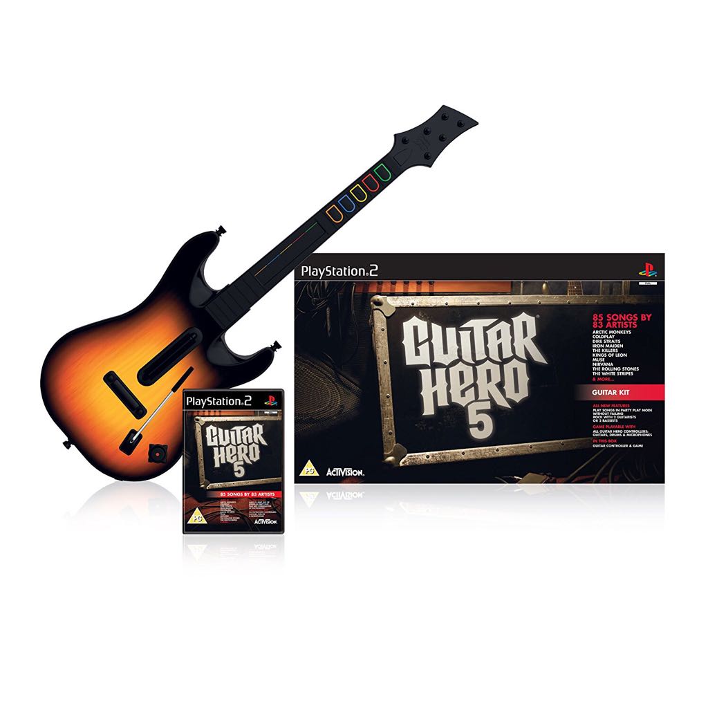 Guitar Hero 5 - Sony PlayStation 2 (PS2) (Activision - 1-4) video game collectible [Barcode 5030917072284] - Main Image 2