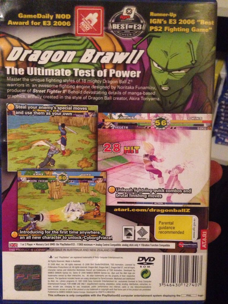 Super Dragon Ball Z - Sony PlayStation 2 (PS2) video game collectible [Barcode 3546430127407] - Main Image 2