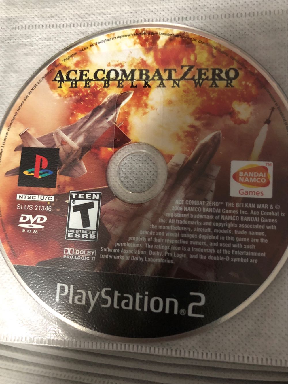 Ace Combat Zero: The Belkan War - Sony PlayStation 2 (PS2) (Namco - 2) video game collectible [Barcode 722674100366] - Main Image 4