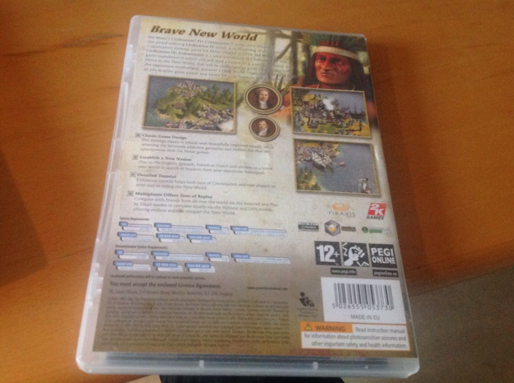 Sid Meier’s Civilization IV: Colonization - Valve Steam (Microprose Software - 1) video game collectible [Barcode 5026555053723] - Main Image 2