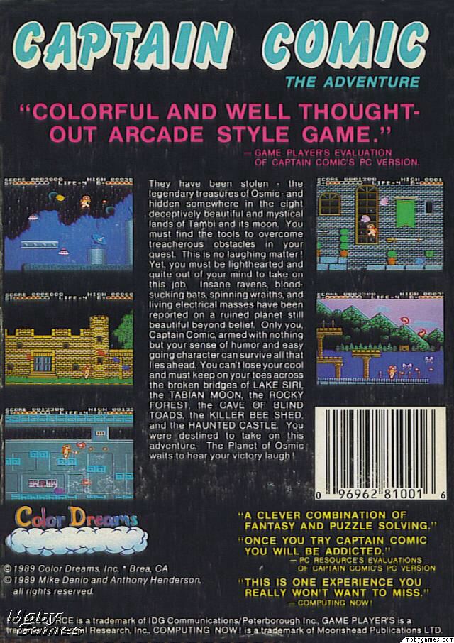 The Adventures Of Captain Comic - Nintendo Entertainment System (NES) video game collectible - Main Image 2