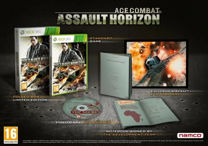 Ace Combat: Assault Horizon - Limited Edition - Microsoft Xbox 360 (Namco Bandai - 1) video game collectible [Barcode 3391891955744] - Main Image 3