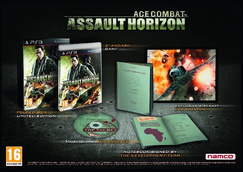 Ace Combat: Assault Horizon: Limited Edition - Sony PlayStation 3 (PS3) (NAMCO BANDAI Games Europe - 1) video game collectible [Barcode 3700577003547] - Main Image 3