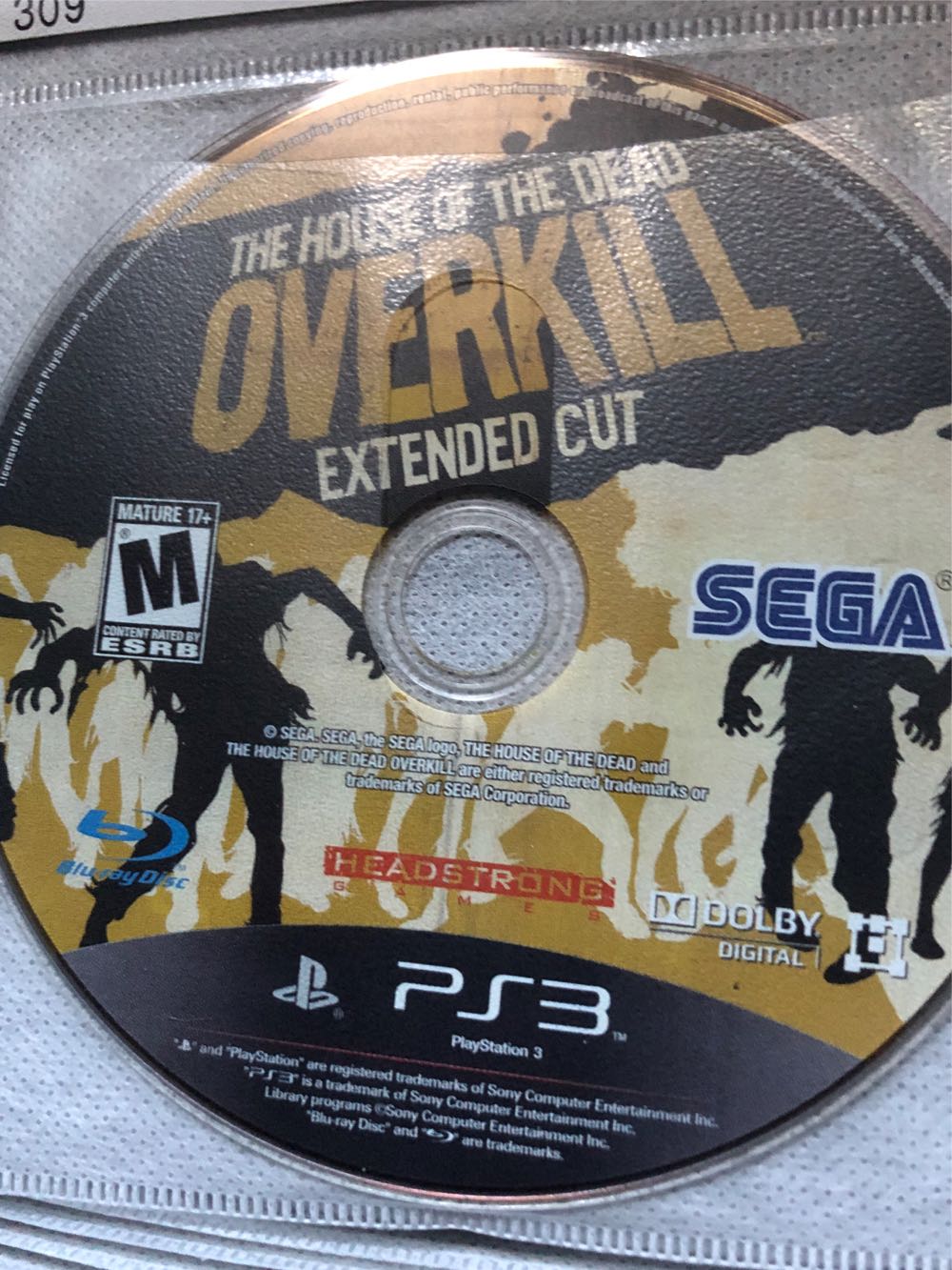 The House Of The Dead Overkill Extended Cut - Sony PlayStation 3 (PS3) (Sega - 2) video game collectible - Main Image 4