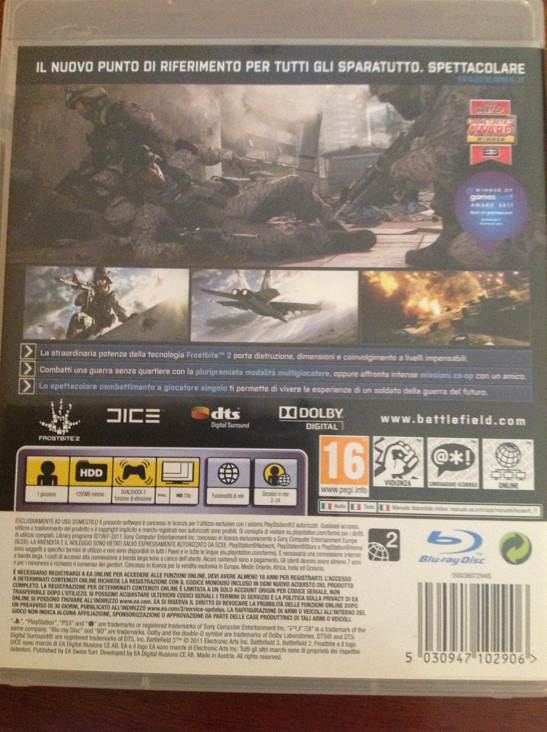 Battlefield 3 - Limited Edition - Sony PlayStation 3 (PS3) (Electronic Arts/EA Games - 25) video game collectible [Barcode 5030947102906] - Main Image 2