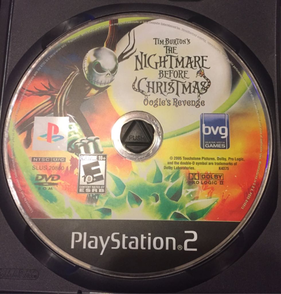 The Nightmare Before Christmas: Oogie’s Revenge - Sony PlayStation 2 (PS2) (Buena Vista Games - 1) video game collectible [Barcode 712725002084] - Main Image 2