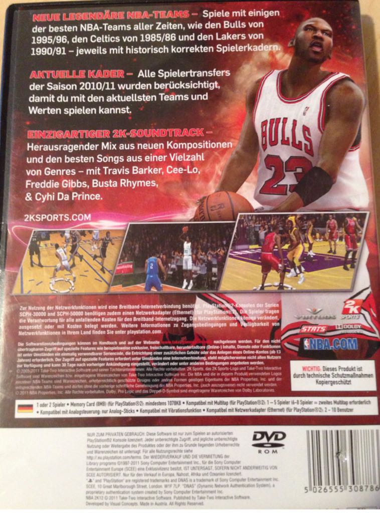 NBA2K12 - Sony PlayStation 2 (PS2) video game collectible - Main Image 2