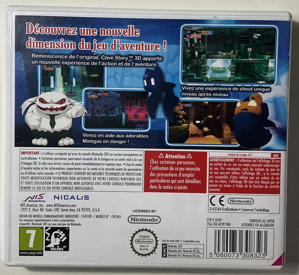 Cave Story 3D - Nintendo 3DS (NIS America) video game collectible [Barcode 5060073308323] - Main Image 2