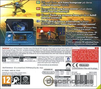 The Adventures of Tintin: The Game - Nintendo 3DS (Ubisoft - 1) video game collectible [Barcode 3307215593752] - Main Image 2