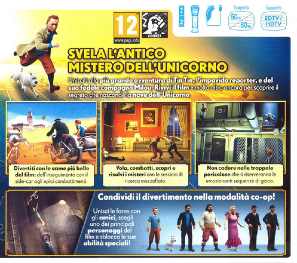 The Adventures of Tintin: The Secret of the Unicorn - Nintendo Wii (Ubisoft - 2) video game collectible [Barcode 3307215594131] - Main Image 2