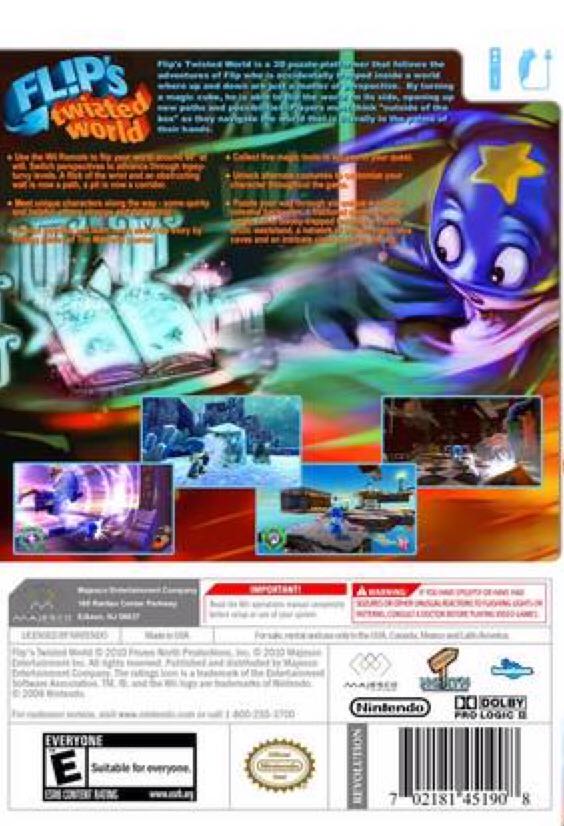 Flips Twisted World - Nintendo Wii video game collectible - Main Image 2