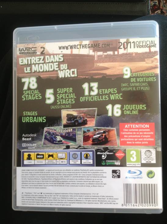 WRC 2 - Sony PlayStation 3 (PS3) (Milestone) video game collectible [Barcode 8011642020990] - Main Image 2