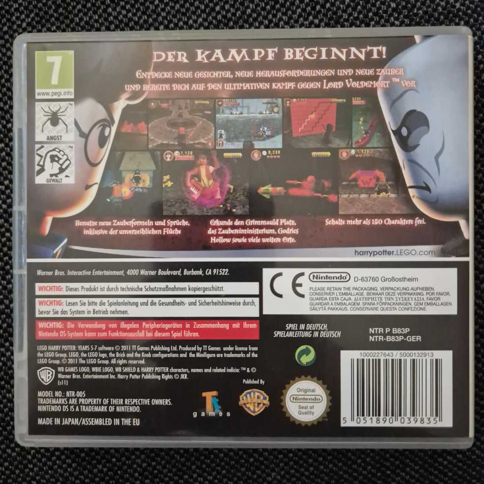 LEGO Harry Potter - Die Jahre 5-7 - Nintendo DS (Brody) video game collectible [Barcode 5051890039835] - Main Image 2