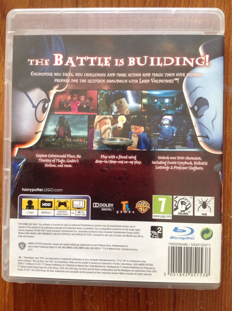 LEGO Harry Potter Years 5-7 - Sony PlayStation 3 (PS3) (Warner Bros. Interactive Entertainment - 2) video game collectible [Barcode 5051892051538] - Main Image 2