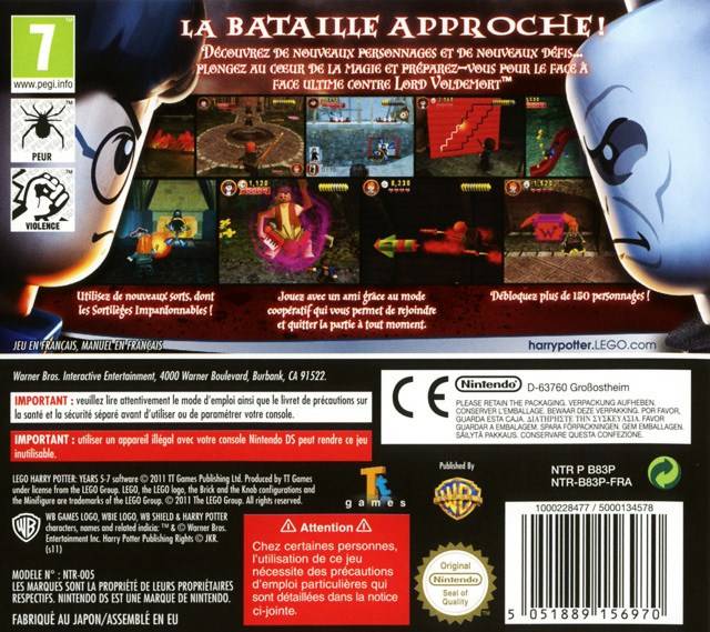 LEGO Harry Potter: Years 5-7 - Nintendo DS (TT Games - 1) video game collectible [Barcode 883929186488] - Main Image 2
