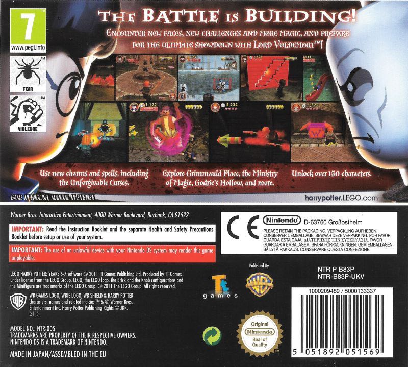 LEGO Harry Potter: Years 5-7 (PS3-GH-RED) ???? - Sony PlayStation 3 (PS3) (Warner Bros. Interactive Entertainment - 2) video game collectible [Barcode 883929188185] - Main Image 2