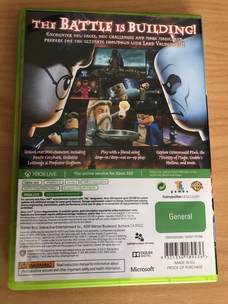 LEGO Harry Potter: Years 5-7 - Microsoft Xbox 360 (Traveller’s Tales - 2) video game collectible [Barcode 9325336189436] - Main Image 2