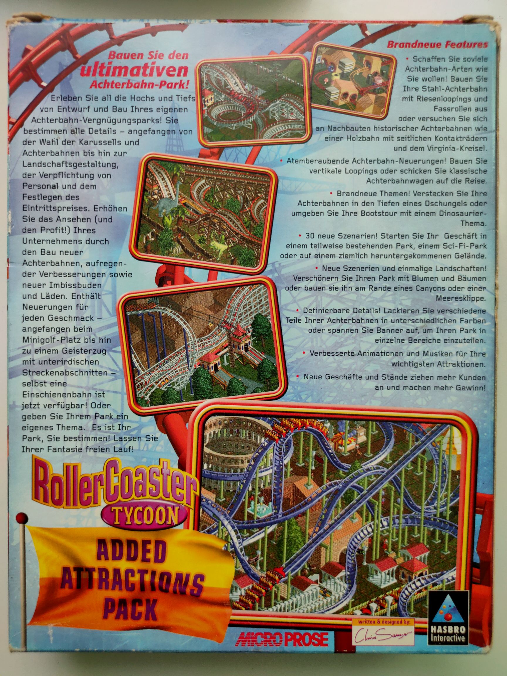Rollercoaster Tycoon: Added Attractions Pack - PC video game collectible [Barcode 5023117543333] - Main Image 2