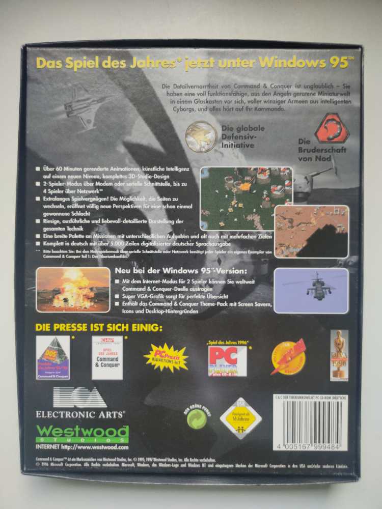 Command & Conquer: Der Tiberiumkonflikt SVGA Version  - PC video game collectible [Barcode 4005167999484] - Main Image 2