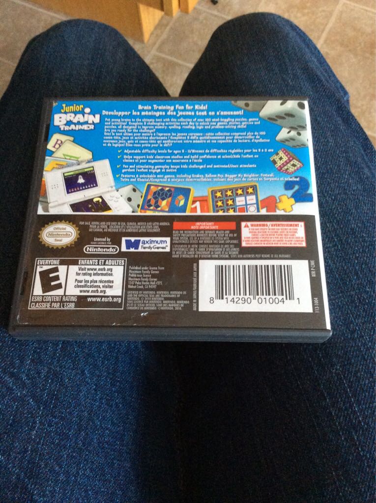 Junior Brain Trainer - Nintendo DS video game collectible - Main Image 2