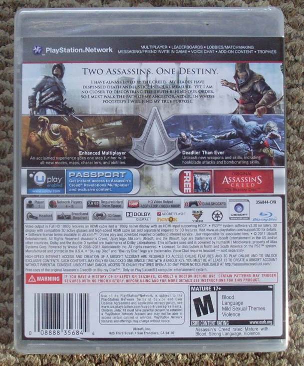 Assassin’s Creed: Revelations - Animus Edition - Sony PlayStation 3 (PS3) (Ubisoft - 1) video game collectible [Barcode 3307215586495] - Main Image 2