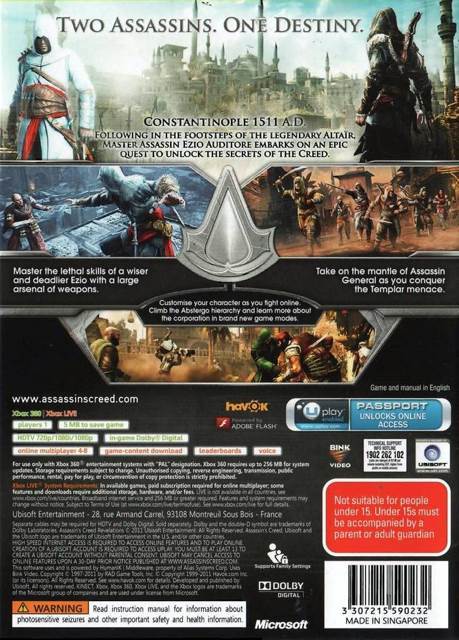 Assassin’s Creed: Revelations - Microsoft Xbox 360 (Ubisoft - 1) video game collectible [Barcode 3307215588246] - Main Image 2