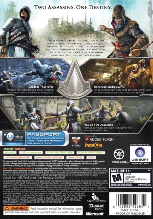 Assassin’s Creed: Revelations - Microsoft Xbox 360 video game collectible [Barcode 3307215638187] - Main Image 2