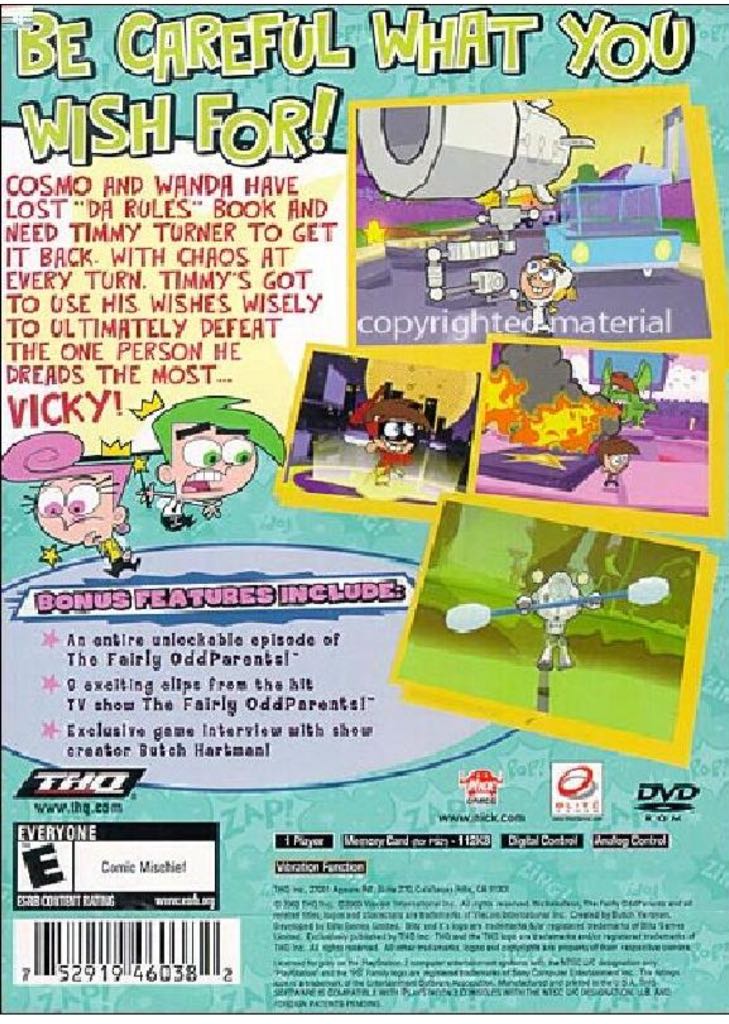 Fairly Odd Parents - Breaking Da Rules - Microsoft Xbox video game collectible - Main Image 2