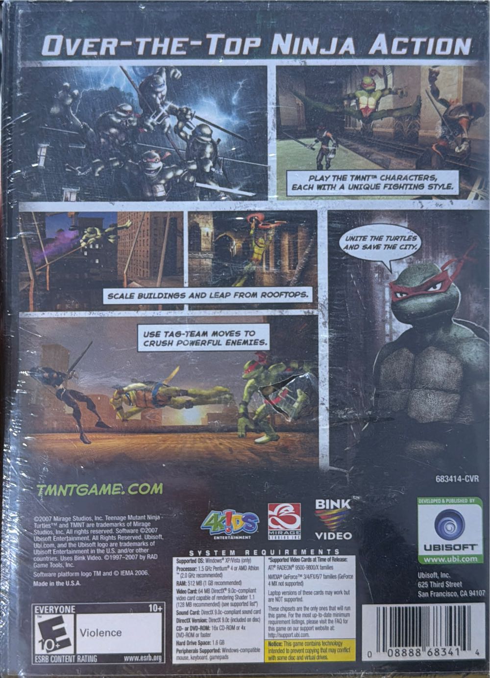 TMNT - PC (Ubisoft - 1) video game collectible [Barcode 008888683414] - Main Image 3