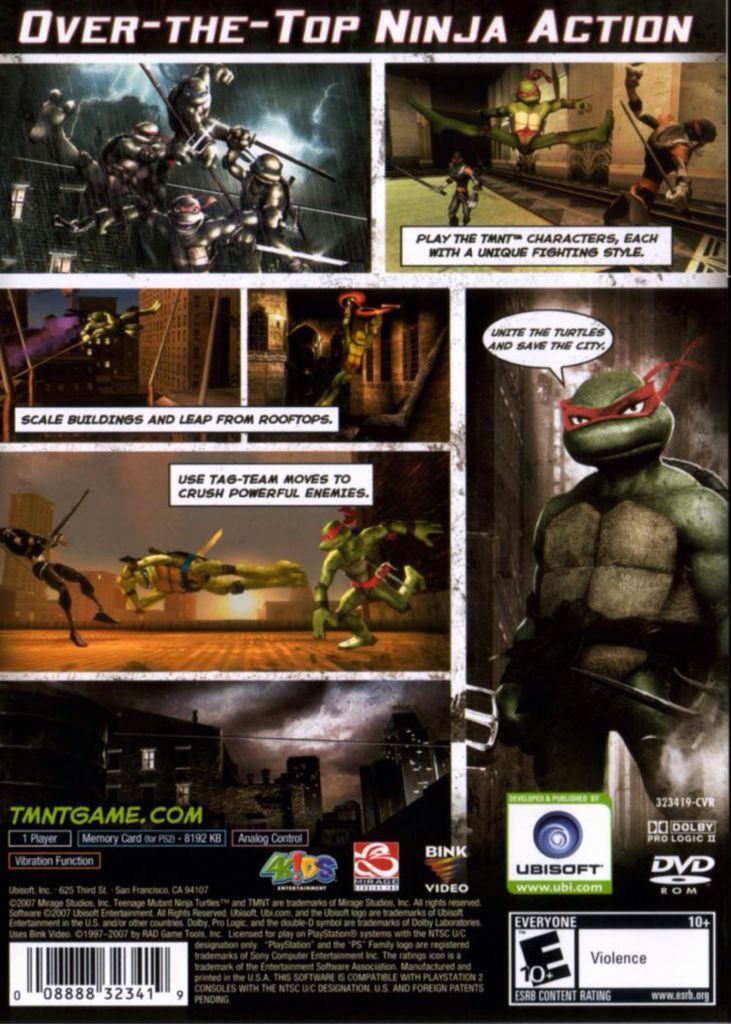 TMNT - Sony PlayStation 2 (PS2) (Ubisoft - 1) video game collectible [Barcode 3307210248794] - Main Image 2