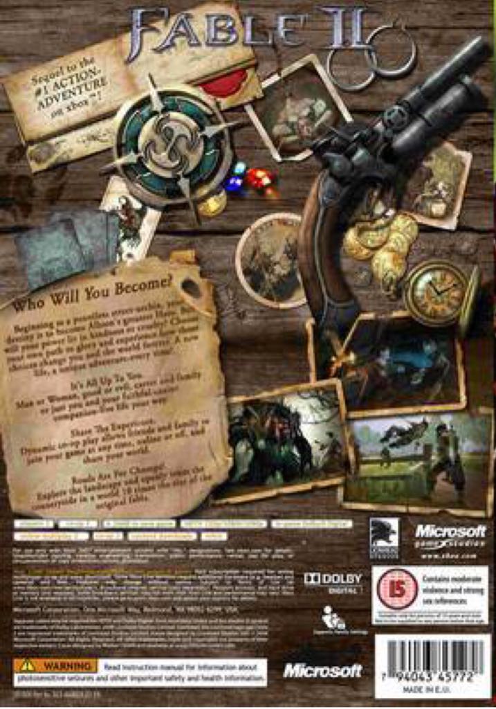 Fable 2 - Microsoft Xbox 360 (Microsoft Game Studios - 2) video game collectible [Barcode 882224719674] - Main Image 2