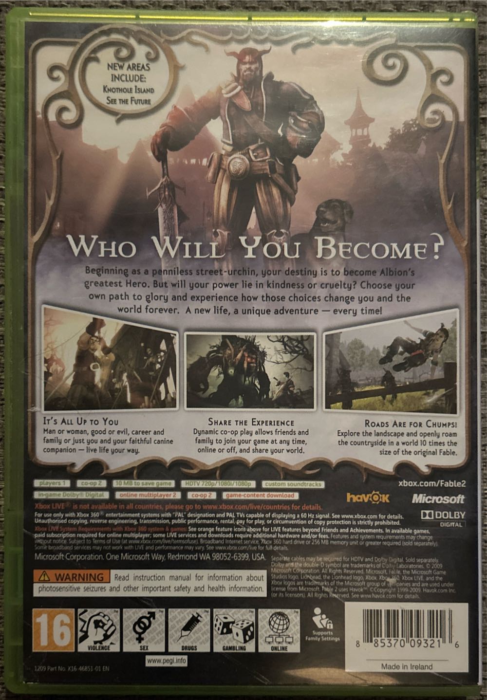 Fable II (Best Seller Classics) - Microsoft Xbox 360 (Microsoft Game Studios - 2) video game collectible [Barcode 885370093216] - Main Image 2