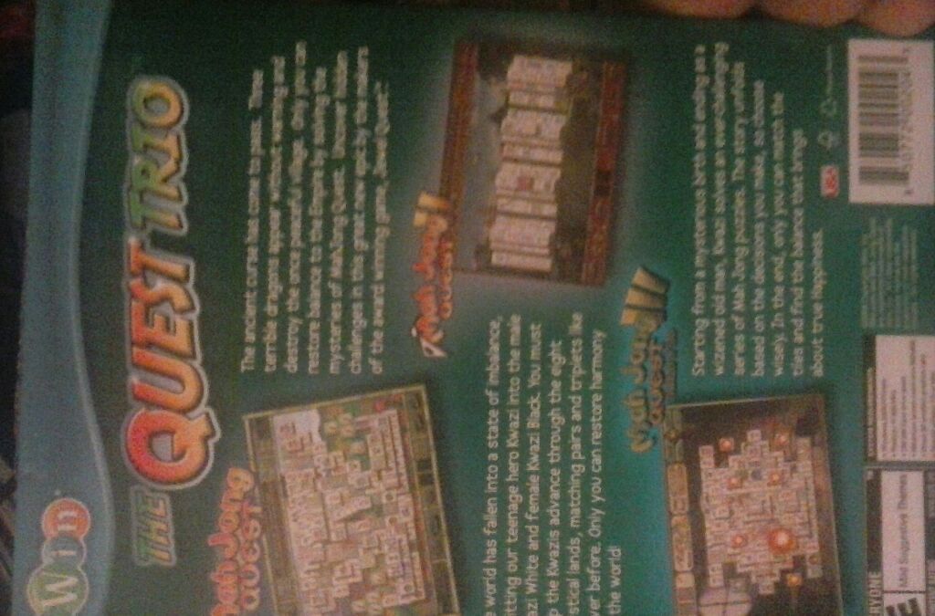 The Quest Trio: Mah Jong I, II, III - PC (iWin) video game collectible [Barcode 850772002043] - Main Image 2