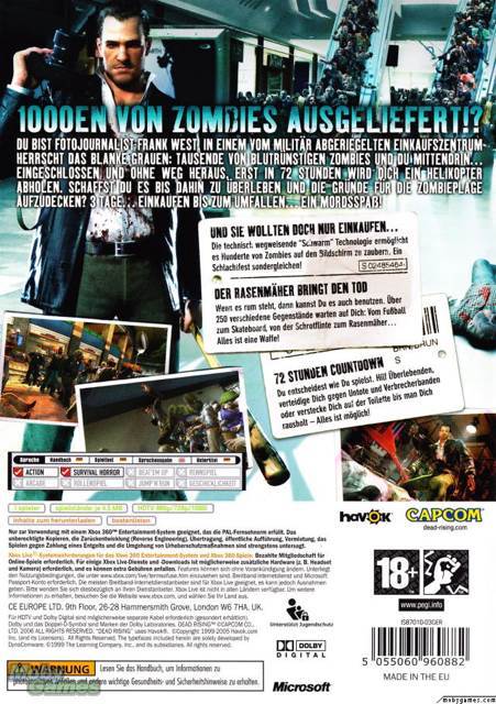 Dead Rising - Microsoft Xbox 360 video game collectible [Barcode 5055060965016] - Main Image 2