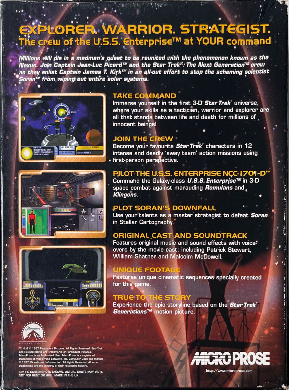 Star Trek Generations - PC video game collectible [Barcode 5015352192315] - Main Image 3