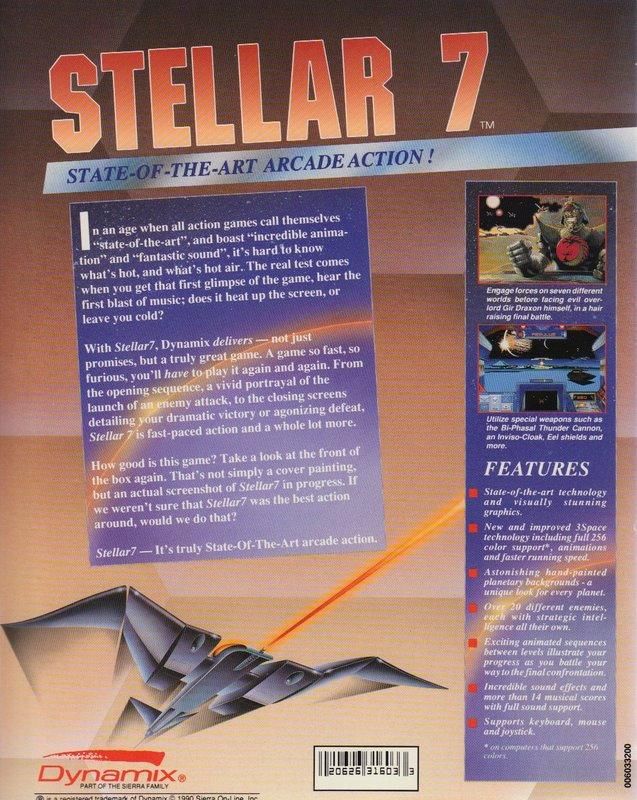 Stellar 7 - PC (Dynamix - 1) video game collectible - Main Image 2