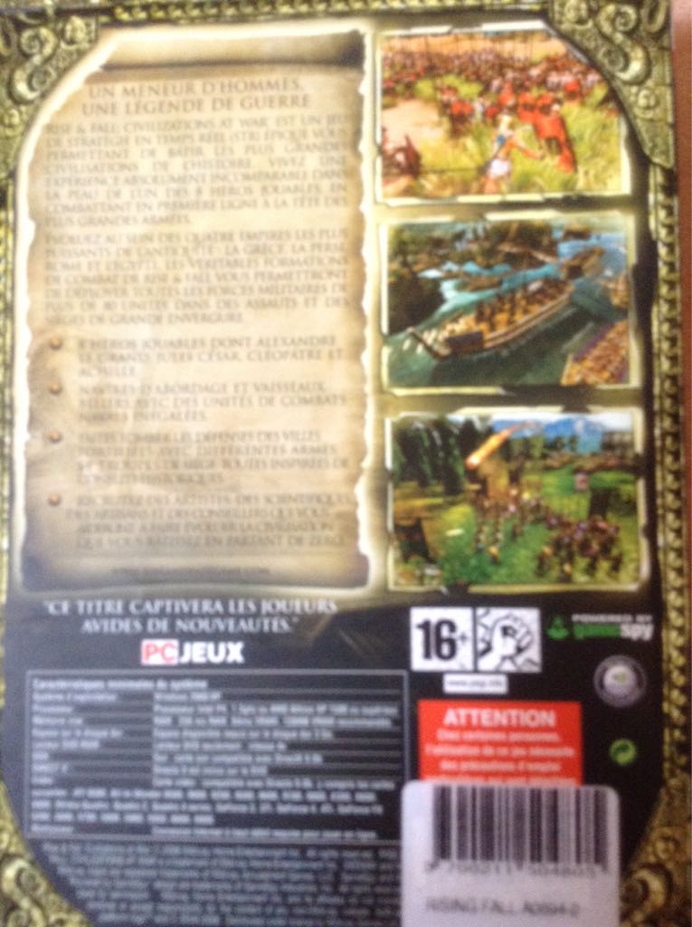 Rise And Fall: Civilizations At War - PC video game collectible [Barcode 3307211694323] - Main Image 2
