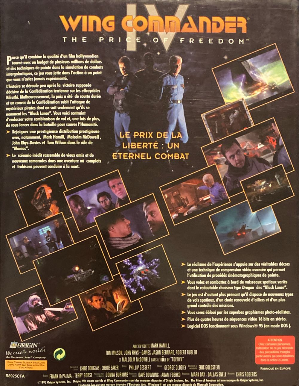 Wing Commander IV : The Price Of Freedom - PC (Electronic Arts - 1) video game collectible [Barcode 5030931892448] - Main Image 2