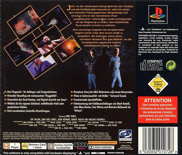 Wing Commander 4 - Sony PlayStation video game collectible - Main Image 2