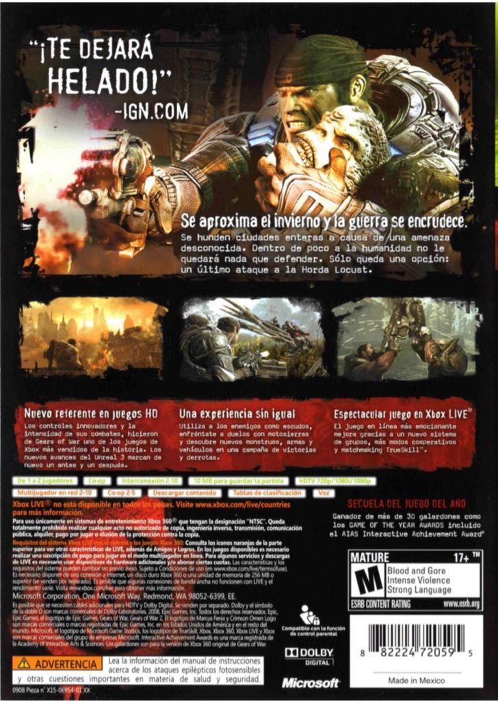 Gears Of War 2 - Microsoft Xbox 360 (Microsoft - 2) video game collectible - Main Image 2