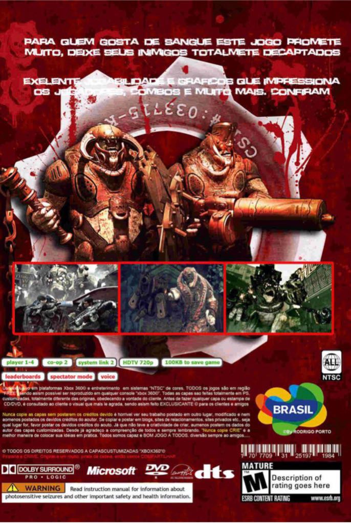 Gears Of War 2 - Microsoft Xbox 360 (Microsoft Game Studios - 1-8) video game collectible - Main Image 2