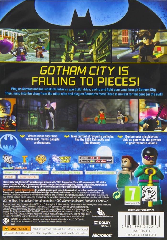 LEGO Batman: The Videogame - Microsoft Xbox 360 (Warner Bros. Interactive - 2) video game collectible [Barcode 5051600222823] - Main Image 2