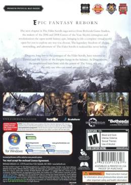 Elder Scrolls V: Skyrim - Sony PlayStation 3 (PS3) (Bethesda Softworks - 1) video game collectible [Barcode 093155117655] - Main Image 2