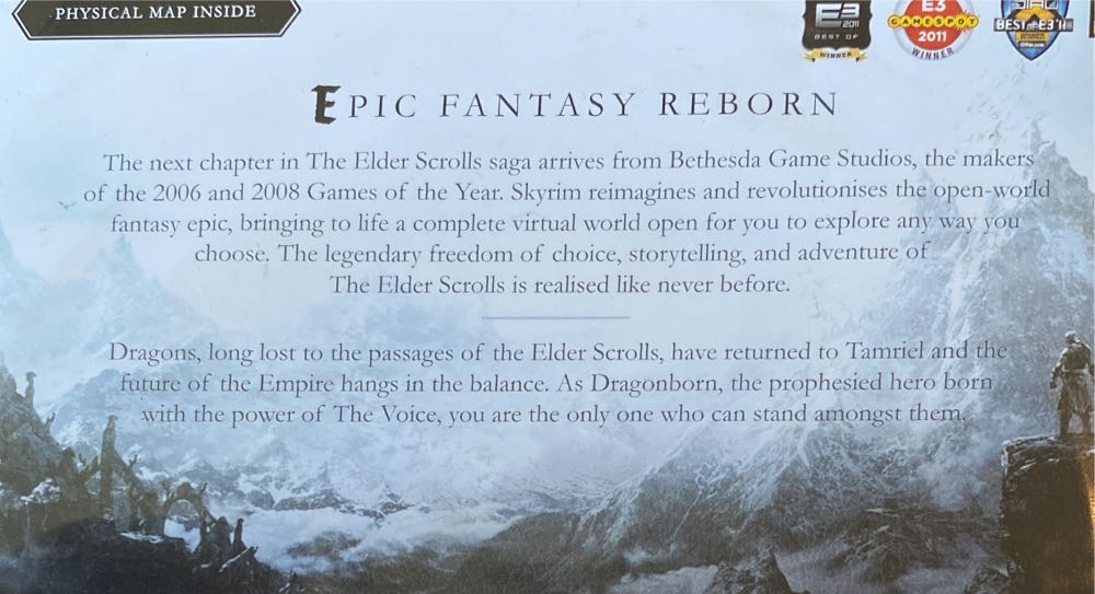 Skyrim - Sony PlayStation 3 (PS3) (THE ELDER SCROLLS V) video game collectible [Barcode 777724078560] - Main Image 2