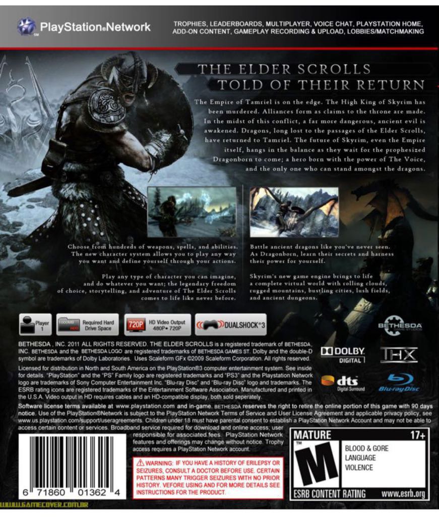 Skyrim - Sony PlayStation 4 (PS4) video game collectible - Main Image 2