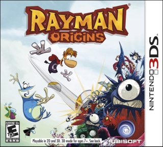 Rayman Origins - Nintendo 3DS (Ubisoft - 1) video game collectible [Barcode 008888166856] - Main Image 1