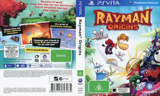 Rayman Origins - Sony PlayStation Vita (PS Vita) (Ubisoft - 1) video game collectible [Barcode 3307215623985] - Main Image 4