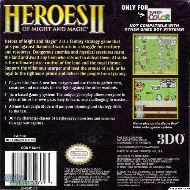 Heroes of Might and Magic II: The Succession Wars - PC (3DO - 1) video game collectible [Barcode 8023171000466] - Main Image 2