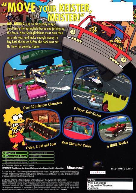 The Simpsons Road Rage - Sony PlayStation 2 (PS2) (Electronic Arts - 2 Players) video game collectible [Barcode 5030942028058] - Main Image 2