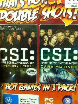 CSI: 3 Dimensions Of Murder/ Dark Motives - PC video game collectible [Barcode 3307211657205] - Main Image 1